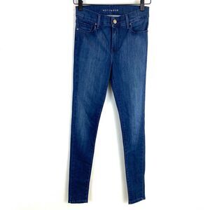 Mott & Bow Carmine Jeans Womens Size 25 Blue High Rise Skinny